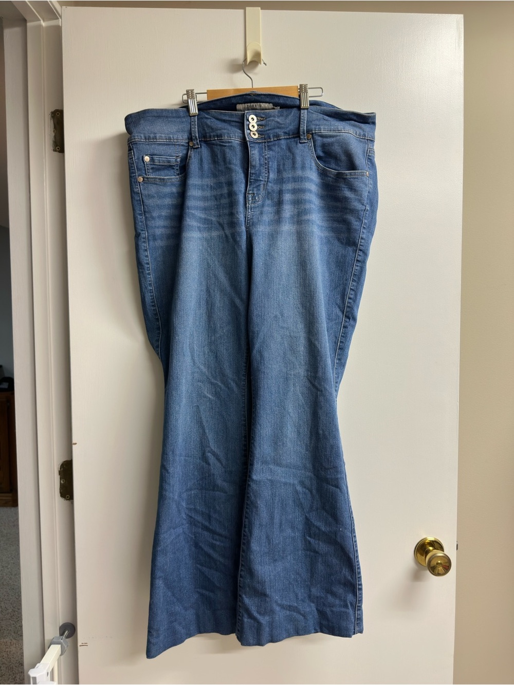 torrid Medium Blue High-Rise Flare Jeans